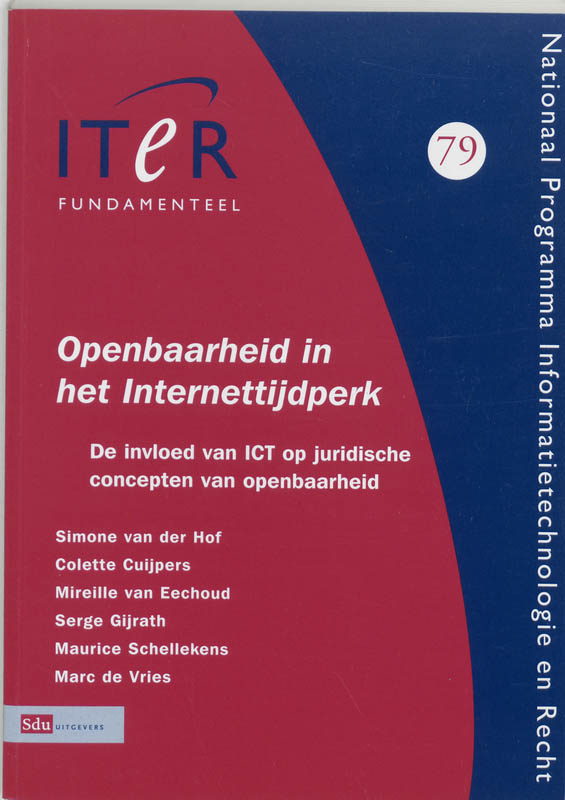 Omslag van Openbaarheid in het internettijdperk