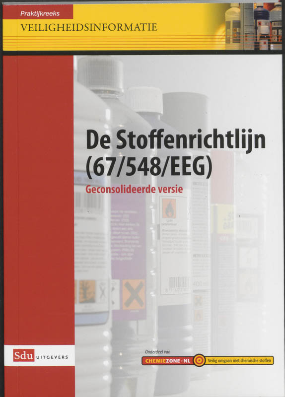 Omslag van De Stoffenrichtlijn (67/548 EEG)