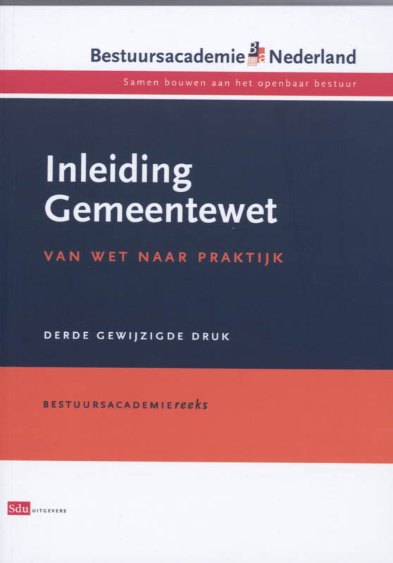 Omslag van Inleiding Gemeentewet