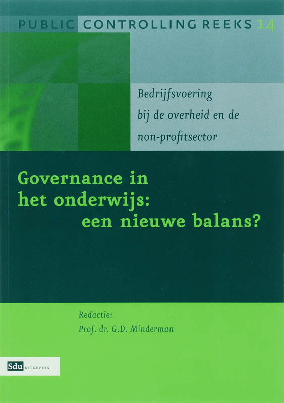 Omslag van Governance in het onderwijs : een nieuwe balans