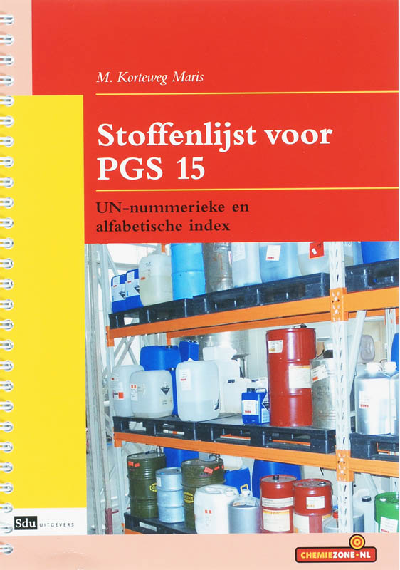 Omslag van Stoffenlijst voor PGS 15