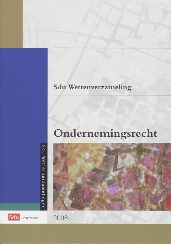 Omslag van Sdu Wettenverzamling Ondernemingsrecht