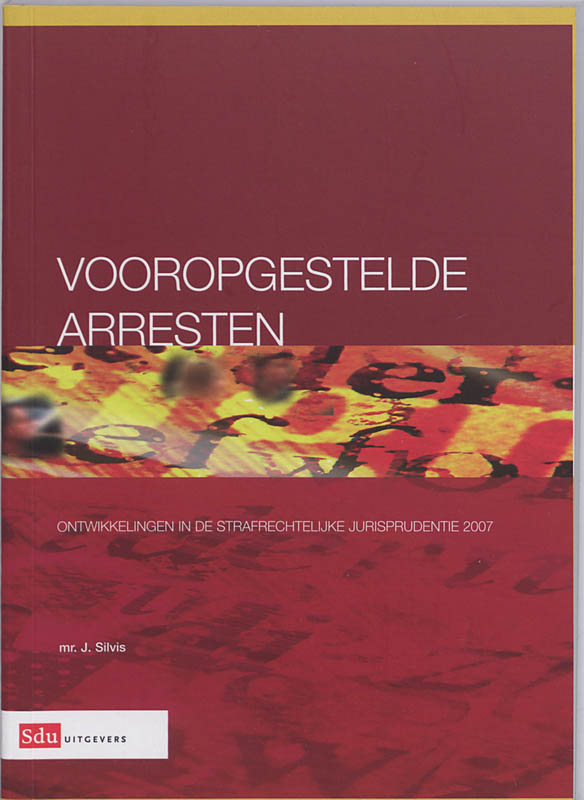 Omslag van Vooropgestelde arresten