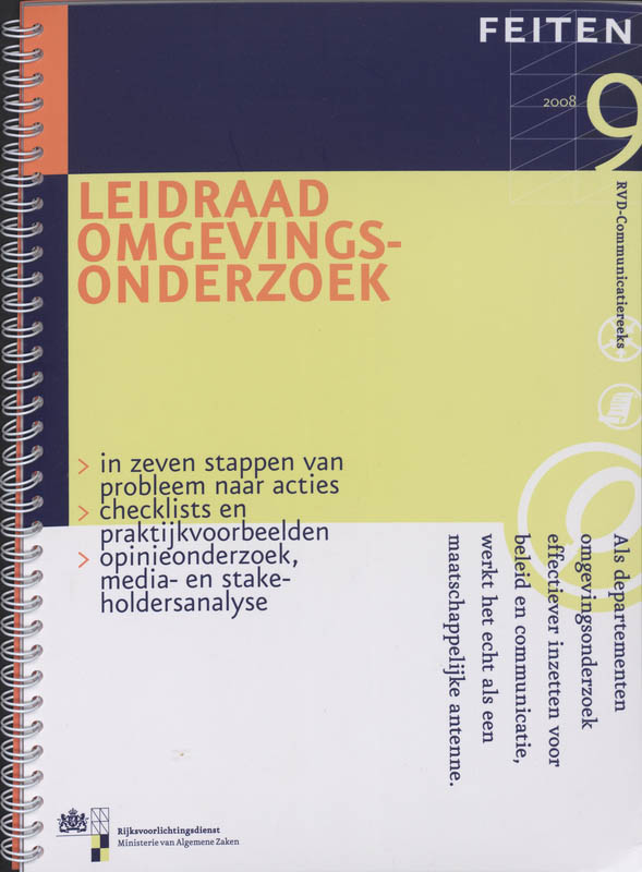 Omslag van Leidraad in omgevingsonderzoek
