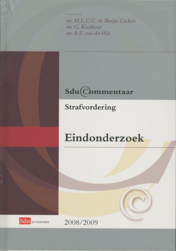 Omslag van Strafvordering Eindonderzoek 2008-2009