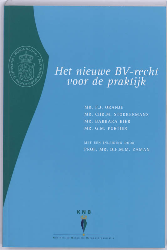 Omslag van Het nieuwe BV-recht voor de praktijk