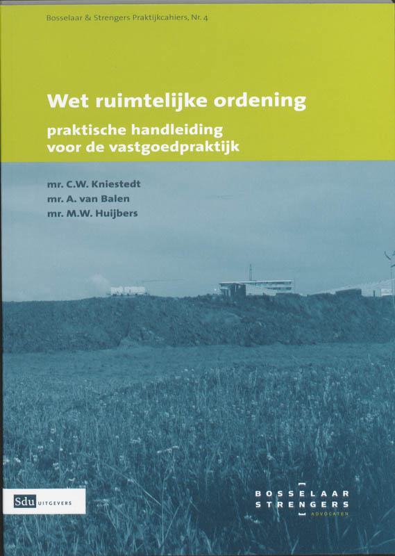 Omslag van Wet ruimtelijke ordening