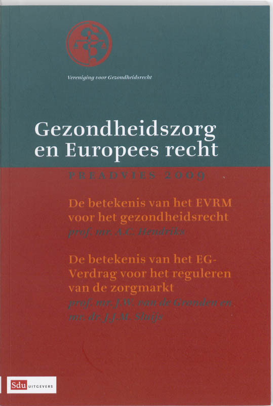 Omslag van Gezondheidszorg en Europees recht