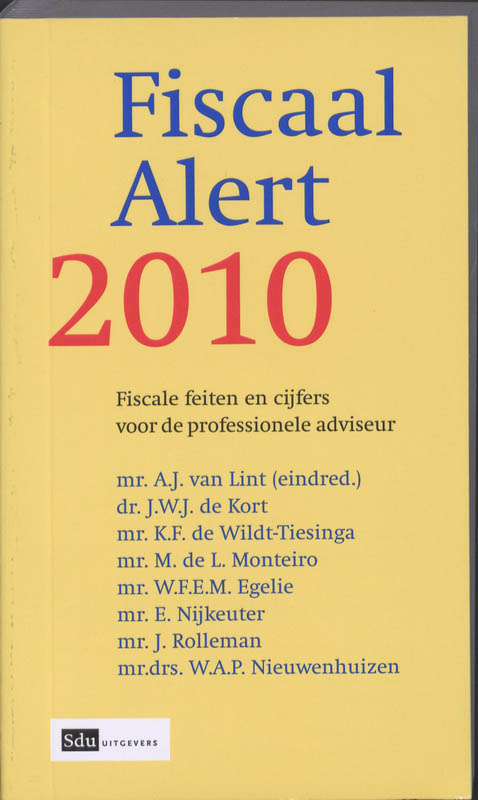 Omslag van Fiscaal Alert 2010