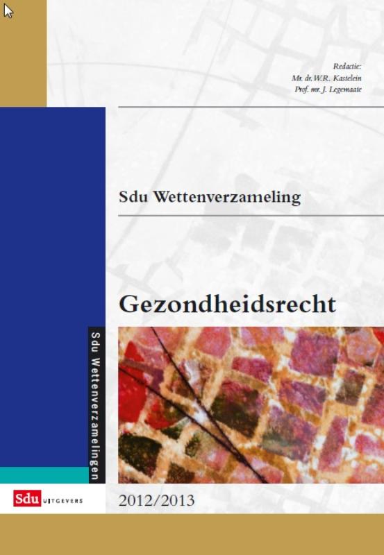 Omslag van Sdu wettenverzameling gezondheidsrecht