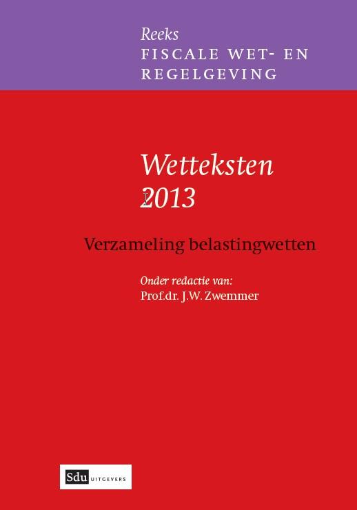 Omslag van 2013 Verzameling belastingwetten