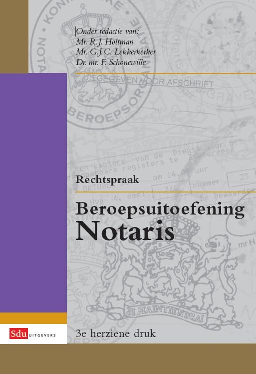 Omslag van Rechtspraak beroepsuitoefening notaris