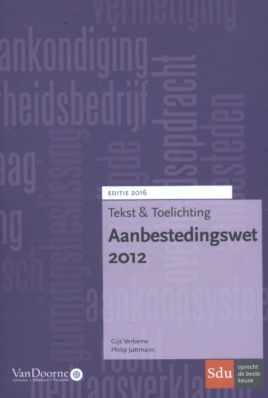 Omslag van Aanbestedingswet 2012