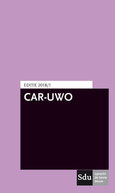 Omslag van CAR-UWO 2018/1