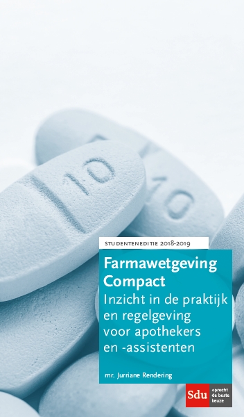 Omslag van Farmawetgeving Compact, Studenteneditie 2018-2019