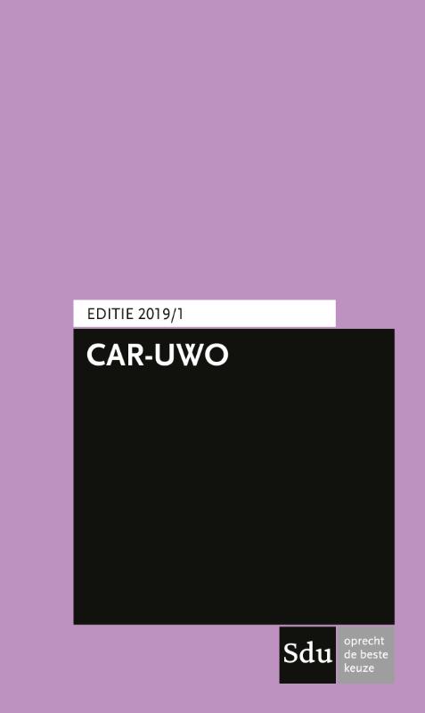 Omslag van CAR-UWO Editie 2019/1