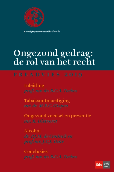 Omslag van Ongezond gedrag: de rol van het recht