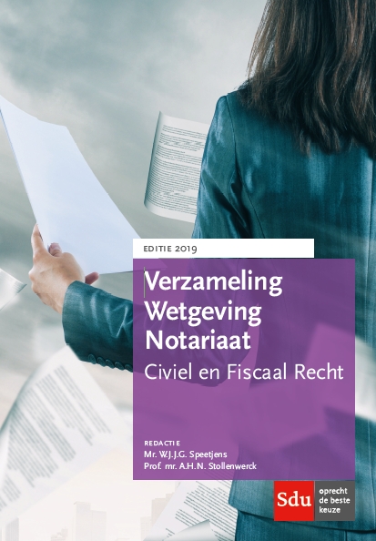 Omslag van Verzameling Wetgeving Notariaat 2019