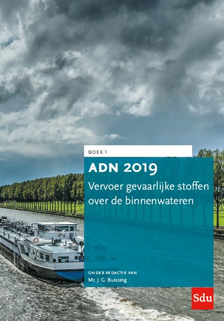 Omslag van ADN 2019 Vervoer gevaarlijke stoffen over de binnenwateren