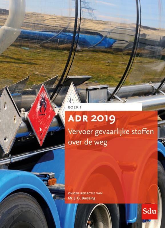 Omslag van ADR 2019 Vervoer gevaarlijke stoffen over de weg