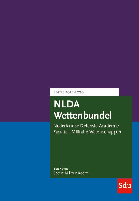 Omslag van NLDA Wettenbundel 2019-2020