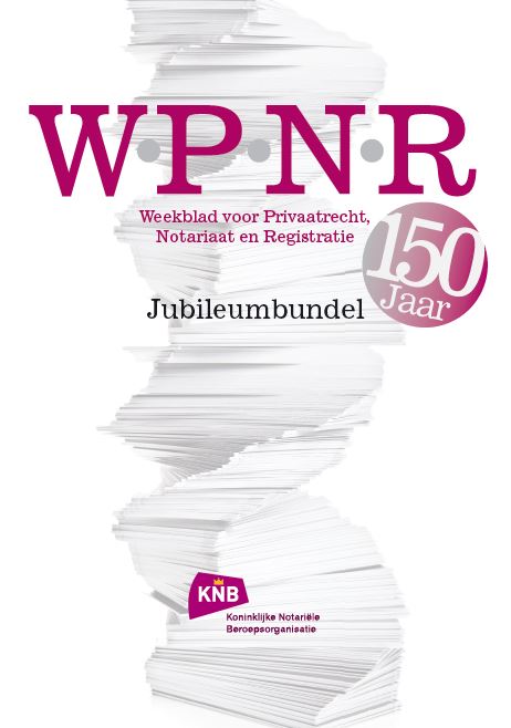 Omslag van WPNR Jubileumbundel 150 jaar
