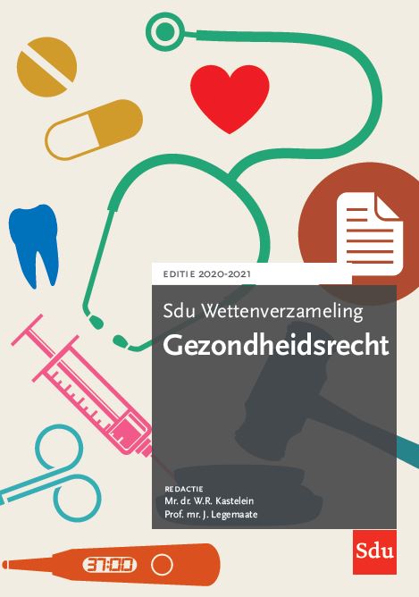 Omslag van Sdu Wettenverzameling Gezondheidsrecht. Editie 2020-2021