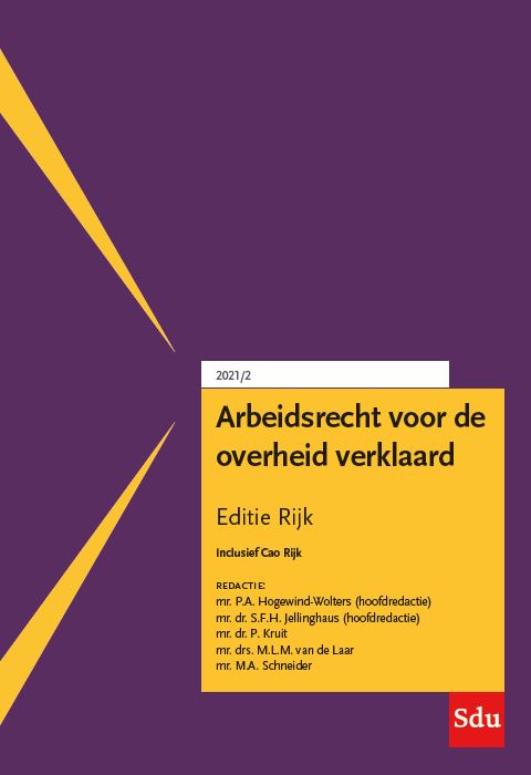 Omslag van Arbeidsrecht voor de overheid verklaard, Editie Rijk. 2021/2