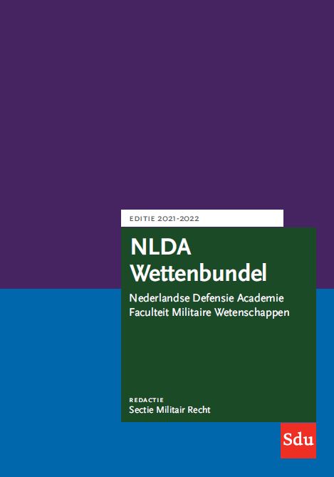 Omslag van NLDA Wettenbundel. Editie 2021-2022