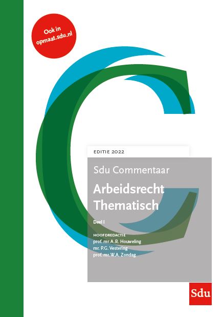 Omslag van Sdu Commentaar Arbeidsrecht Thematisch, editie 2022 (set 2 delen)