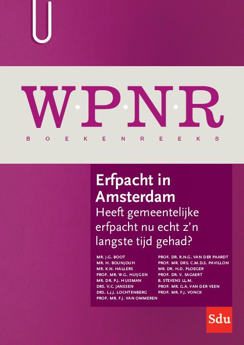 Omslag van Erfpacht in Amsterdam