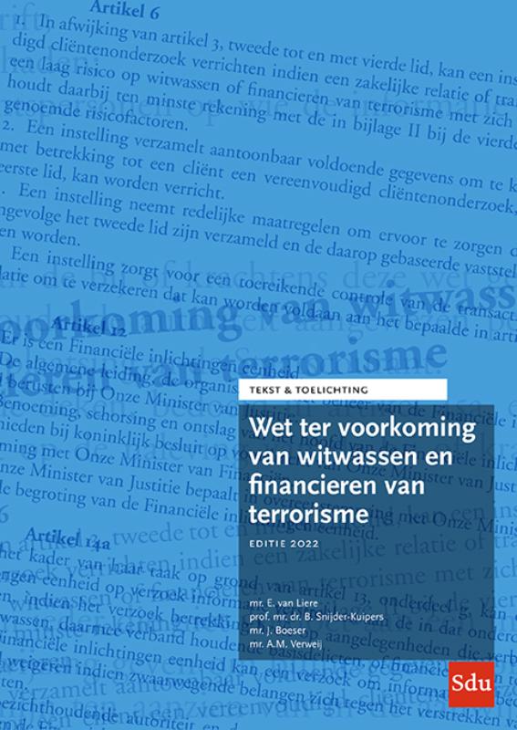 Omslag van Wet ter voorkoming van witwassen en financieren van terrorisme. Editie 2022