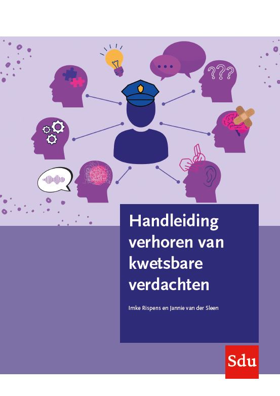Omslag van Handleiding verhoren van kwetsbare verdachten