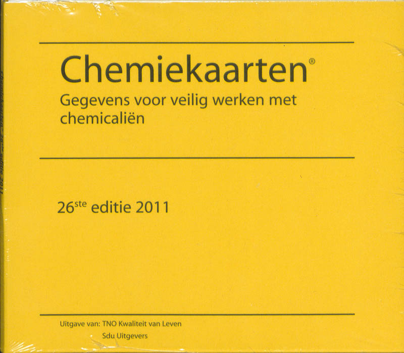 Omslag van Chemiekaarten 26e editie, 2011