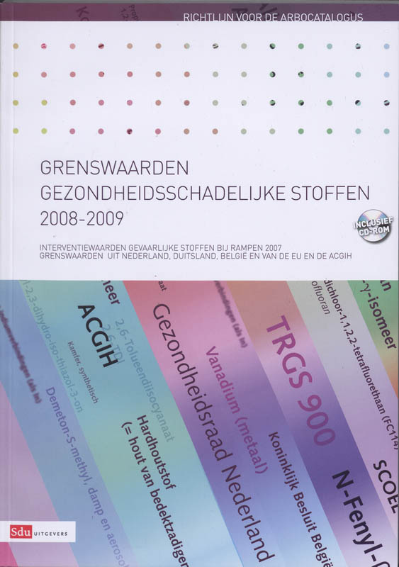 Omslag van Grenswaarden Gezondheidsschadelijke stoffen 2008-2009