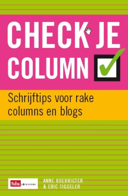 Omslag van Check je column