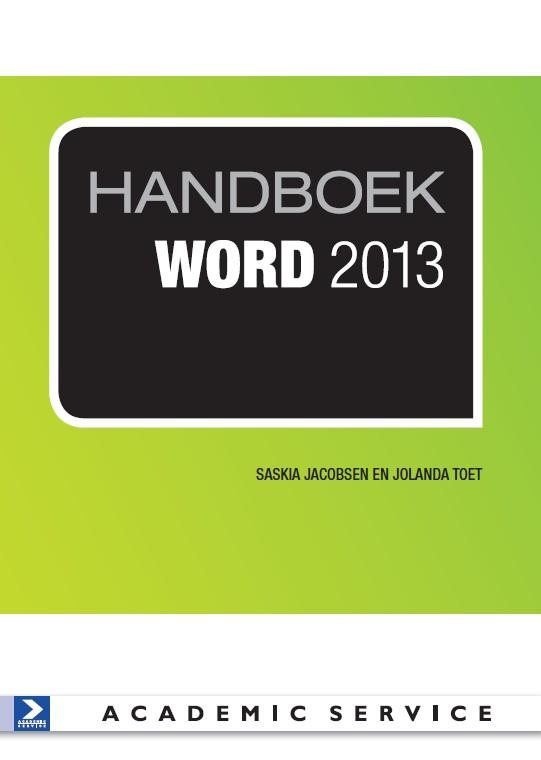Omslag van Handboek Word 2013