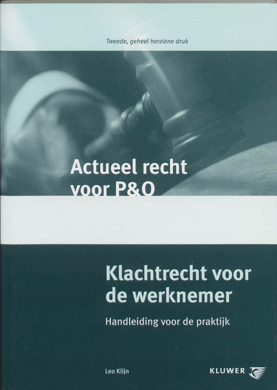 Omslag van Klachtrecht voor de werknemer