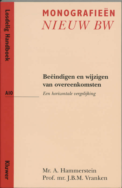 Omslag van Beeindigen en wijzigen van overeenkomsten