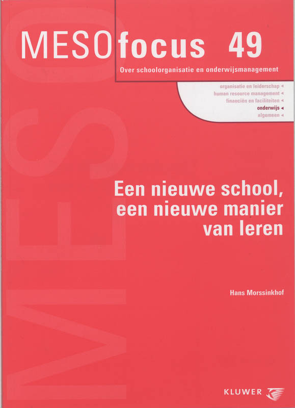 Omslag van Een nieuwe school, een nieuwe manier van leven