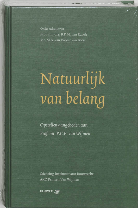 Omslag van Natuurlijk van belang