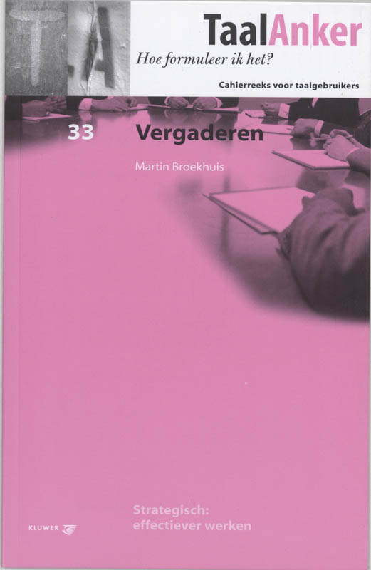 Omslag van Vergaderen