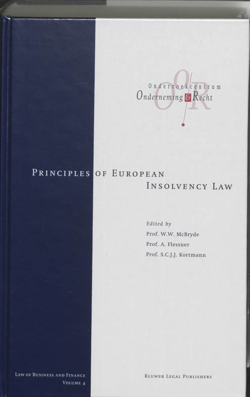Omslag van Principles of european insolvency law