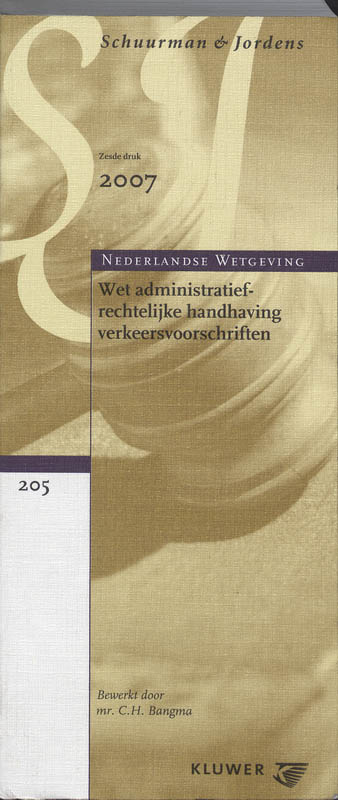 Omslag van Wet Adm.Rechtelijke Handhaving Verk.Voors.