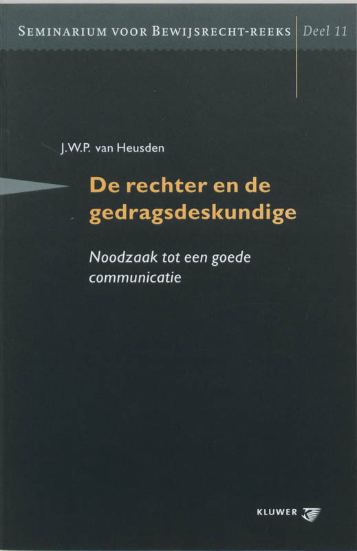 Omslag van De rechter en de gedragsdeskundige