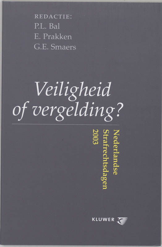 Omslag van Veiligheid of vergelding?