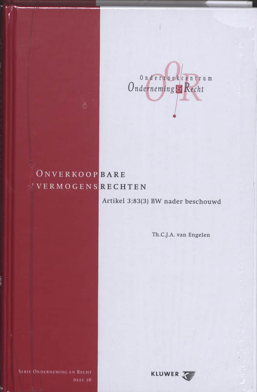 Omslag van Onverkoopbare vermogensrechten