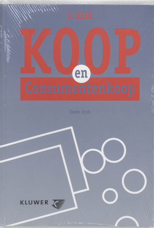 Omslag van Koop en consumentenkoop
