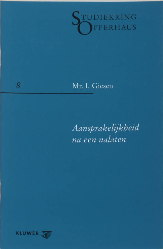 Omslag van Aansprakelijkheid na een nalaten