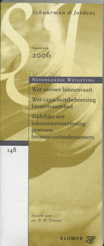 Omslag van Wet Vervoer Binnenvaart E.A.